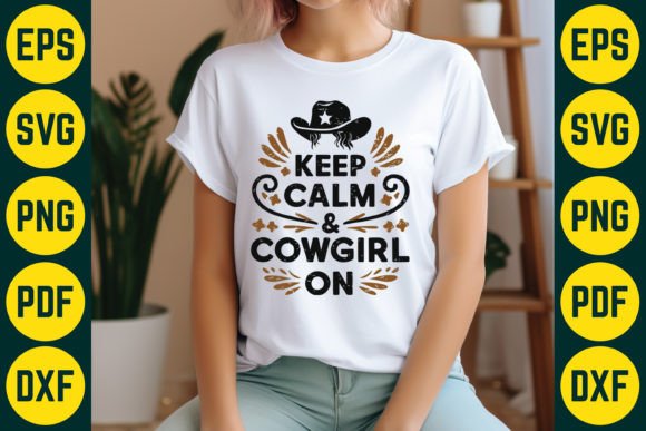 A Cowgirl Graphic for Crafts and Real Brand Projects